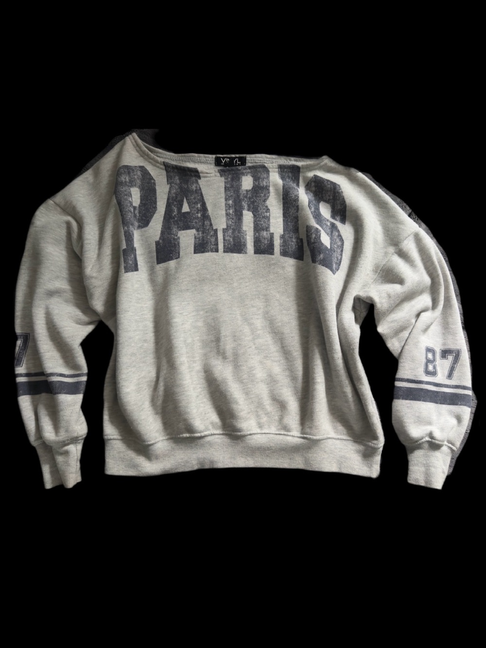 Paris off the shoulder Sweater